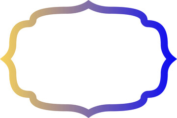 Frame with gradient for decoration.
