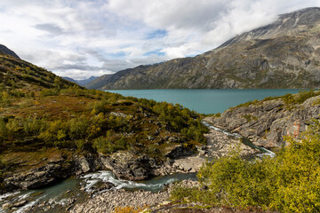 Fototapeta na wymiar Wanderung Knutshøe - Jotunheimen Norwegen 15