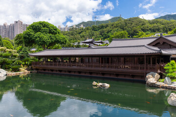 Traditional Chinese garden in Nan Lian Garden, Chi Lin Nunnery, Hong Kong