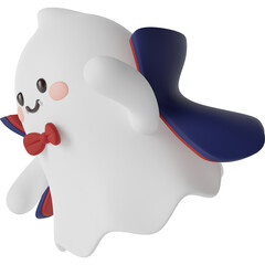 Halloween Cute Ghost 3d Illustration