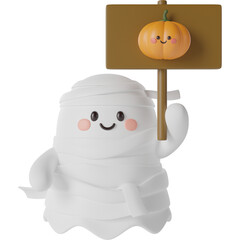 Halloween Cute Ghost 3d Illustration
