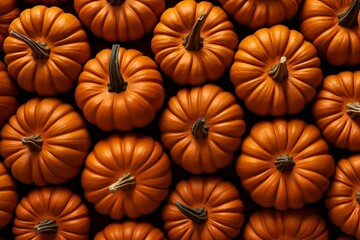 Pumpkin as background and texture. Generative AI.