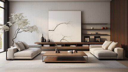 modern minimal living room idea