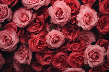 Roses as texture. Generative AI.