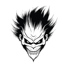 Devil head illustration stock illustration, vector stock image of devil