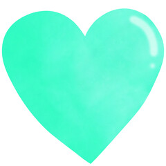 heart on green