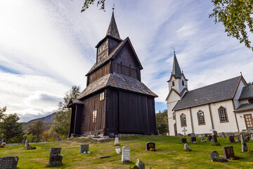 Fototapeta na wymiar Torpo Stabkirche - Norwegen 8