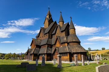 Fototapeta na wymiar Heddal Stabkirche - Norwegen 4