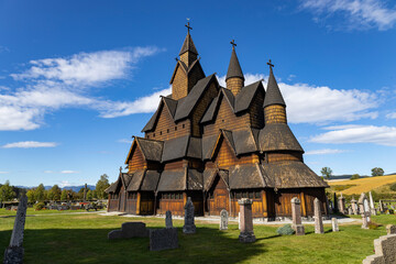 Fototapeta na wymiar Heddal Stabkirche - Norwegen 3