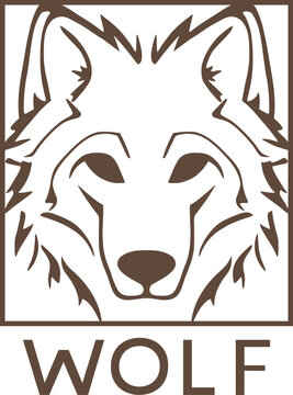 Wolf face symbol © RATOCA