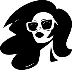 Elegant woman with sunglasses