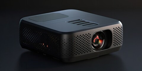 A compact and powerful portable projector - obrazy, fototapety, plakaty