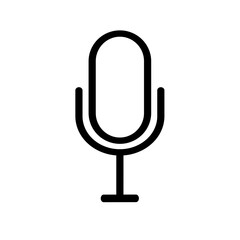 microphone - simple vector icon
