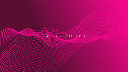 Abstract background banner wave line color design