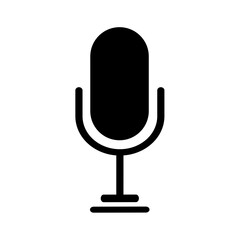 microphone icon on white background