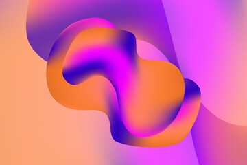 beautiful color wave abstract background