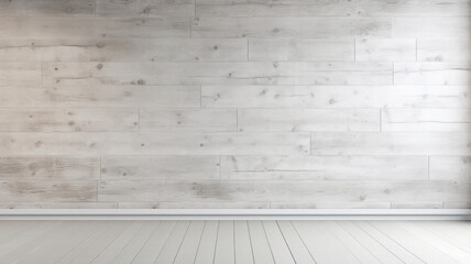 Tonal Textured Wood Wall in Modern Style, Light Gray Background