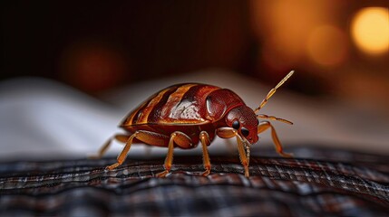 Bedbug_Close_up_of_Cimex_hemipterus_-_bed_bug_on_bed_b. IMAGE AI