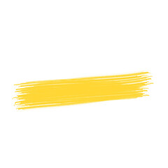 Yellow brush stroke