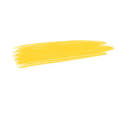 Yellow brush stroke