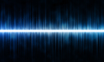 Abstract blue digital sound wave background