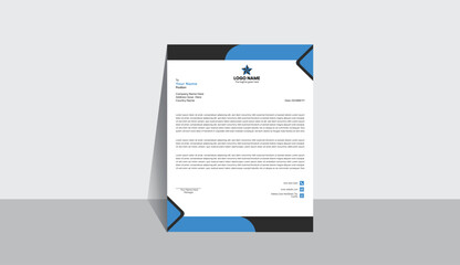corporate and modern business letterhead design template