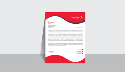 modern letterhead template design 