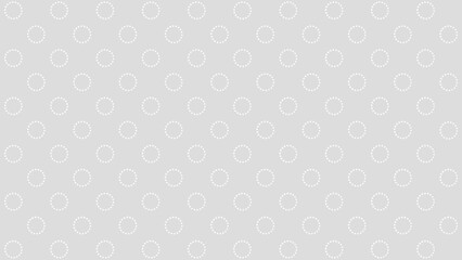 Grey seamless pattern with white circles