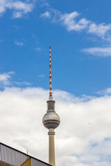 Obraz premium Fernsehturm, the Television Tower in Berlin, Germany