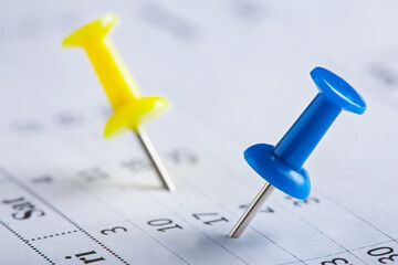 Important date and calendar appointment. pin on calendar.
