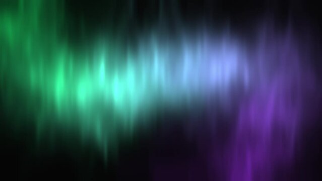 Soft green and purple aurora animation background. 2D pattern effect