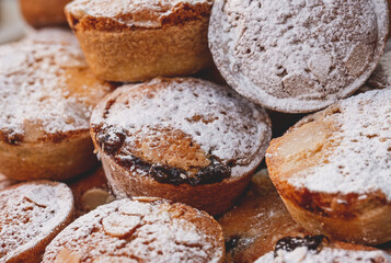 Pile Of Delicious Artisan Christmas Mince Pies