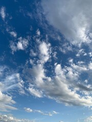 blue sky with clouds