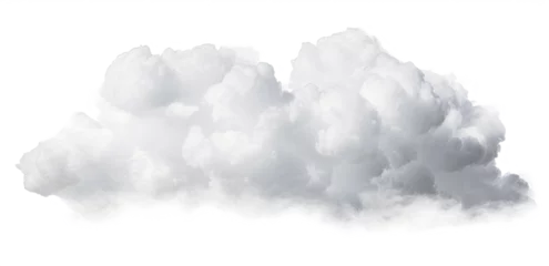 Foto op Canvas white cloud on transparent background, png © Аrtranq