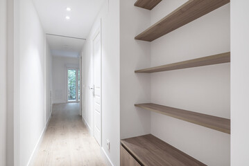 Fototapeta premium A distribution corridor of a house with access to other rooms