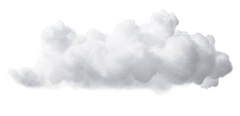 white cloud on transparent background, png