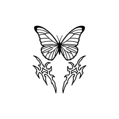 vector illustration of a butterfly