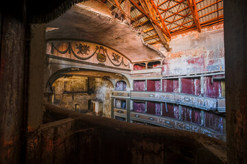 abandoned theater interior