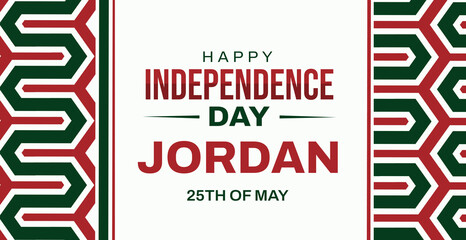 Happy Independence Day of jordan background. 25th of may Jordan independence day wallpaper