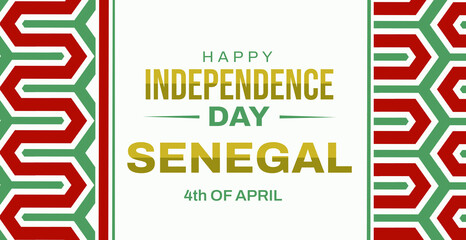 Happy Independence Day of senengal background. 4th of april Senegal independence day wallpaper