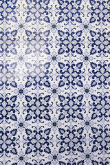 Background of Colorful and traditional Portuguese tiles