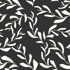 Seamless floral pattern. Doodle flower print for fabric, textile, wrapping paper, wallpaper