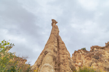 Site protégé des orgues de l'Ille-Sur-Têt dans les Pyrénées Orientales, en Occitanie, Sud de...