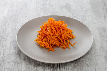 carrots on a plate