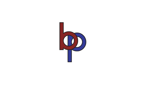 BP, PB, P, B Abstract Letters Logo Monogram