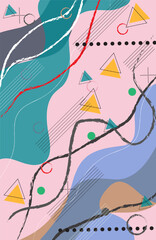 Abstract colorful gradient background with fluid shapes, modern colors vector design, pattern, future, space, holographic waves, trendy digital art for poster, web, futuristic branding.