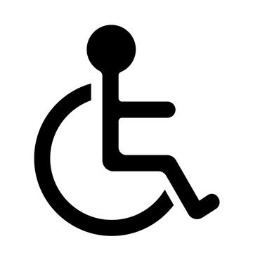 Wheelchair symbol - vector icon