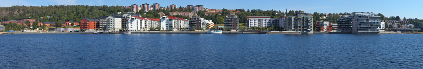 Panoramic view of the architecture in Sundsvall, Sweden, Europe
