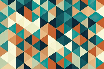 A colorful background with a pattern of triangles. created with Generative AI technology