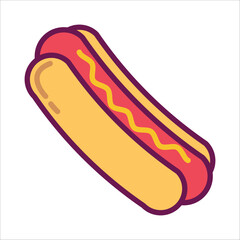 hot dog icon vector design template